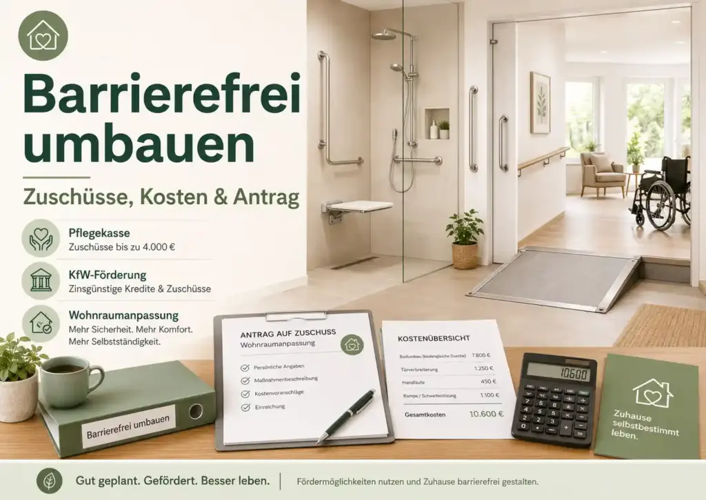Barrierefrei umbauen Zuschüsse Kosten und Antrag einfach erklärt