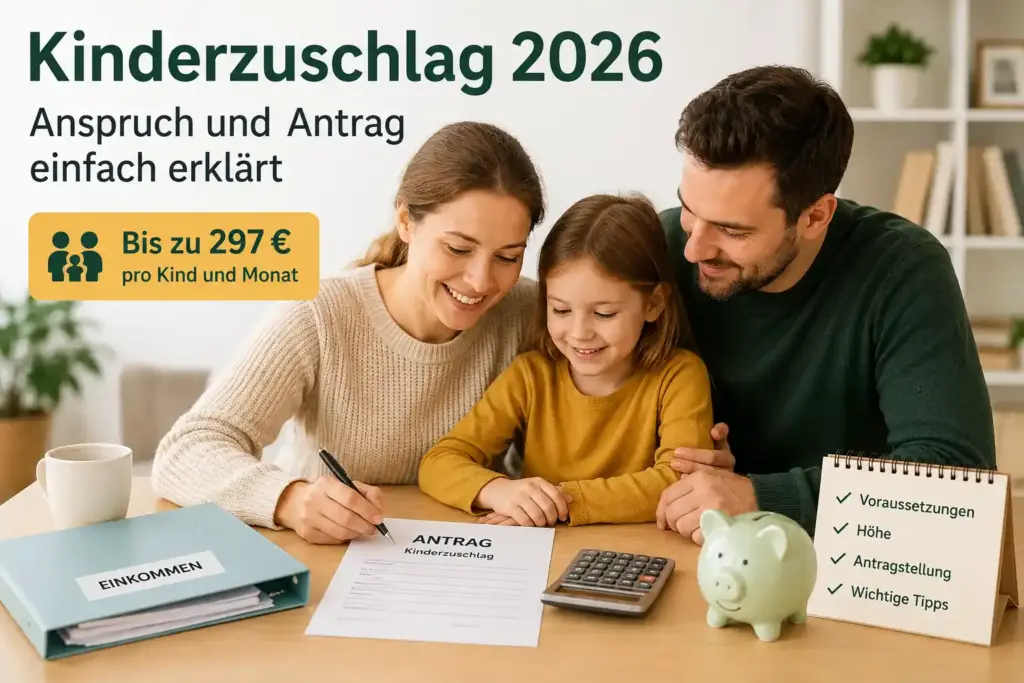 Kinderzuschlag 2026 Anspruch und Antrag für Familien einfach erklärt